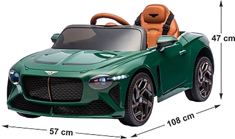 картинка Детский электромобиль Bentley Bacalar (полный привод, 12V) - JE1008-GREEN-PAINT 