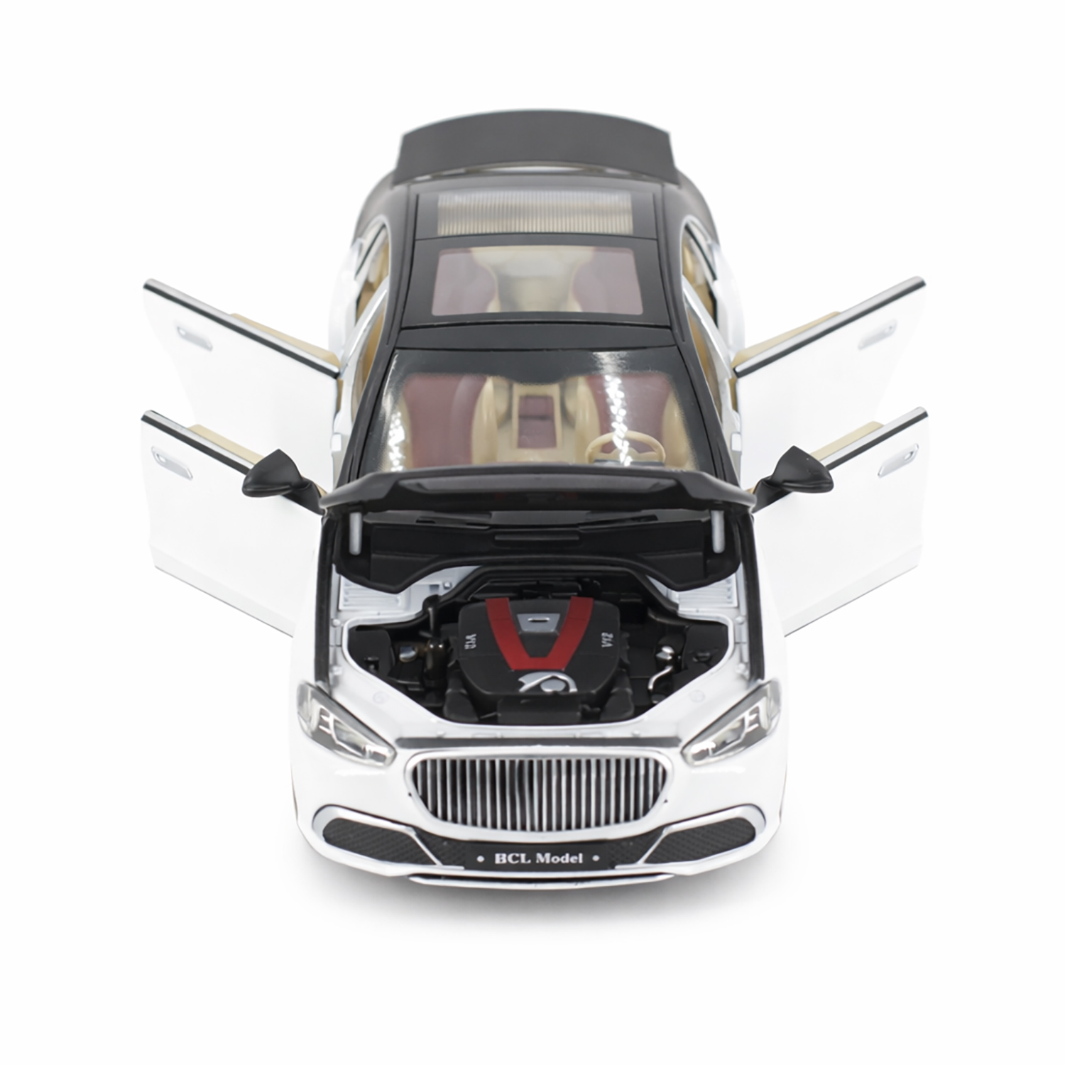картинка Радиоуправляемая металлическая машина Mercedes S600 1:22 - HCL-3813-WHITE 