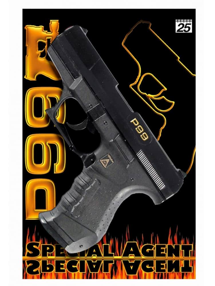 картинка Пистолет на 25 пистонов Sohnie-Wicke Special Agent P99 18 см - SW-0483F 