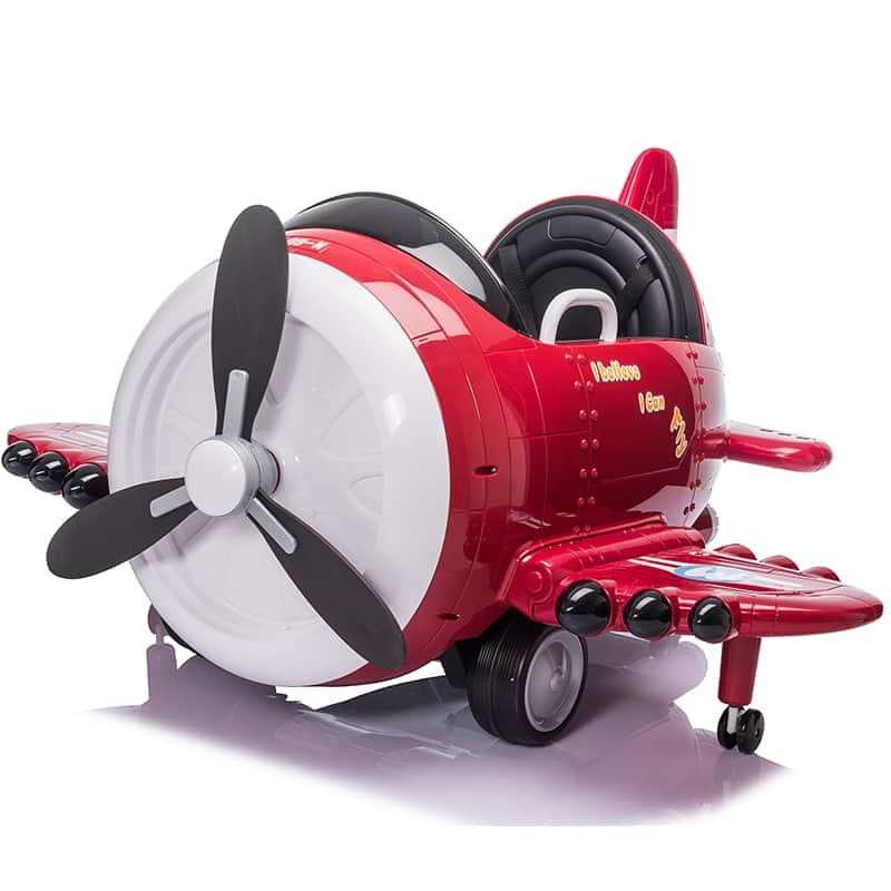 картинка Детский электромобиль - самолет 12V - JJ20201-RED 