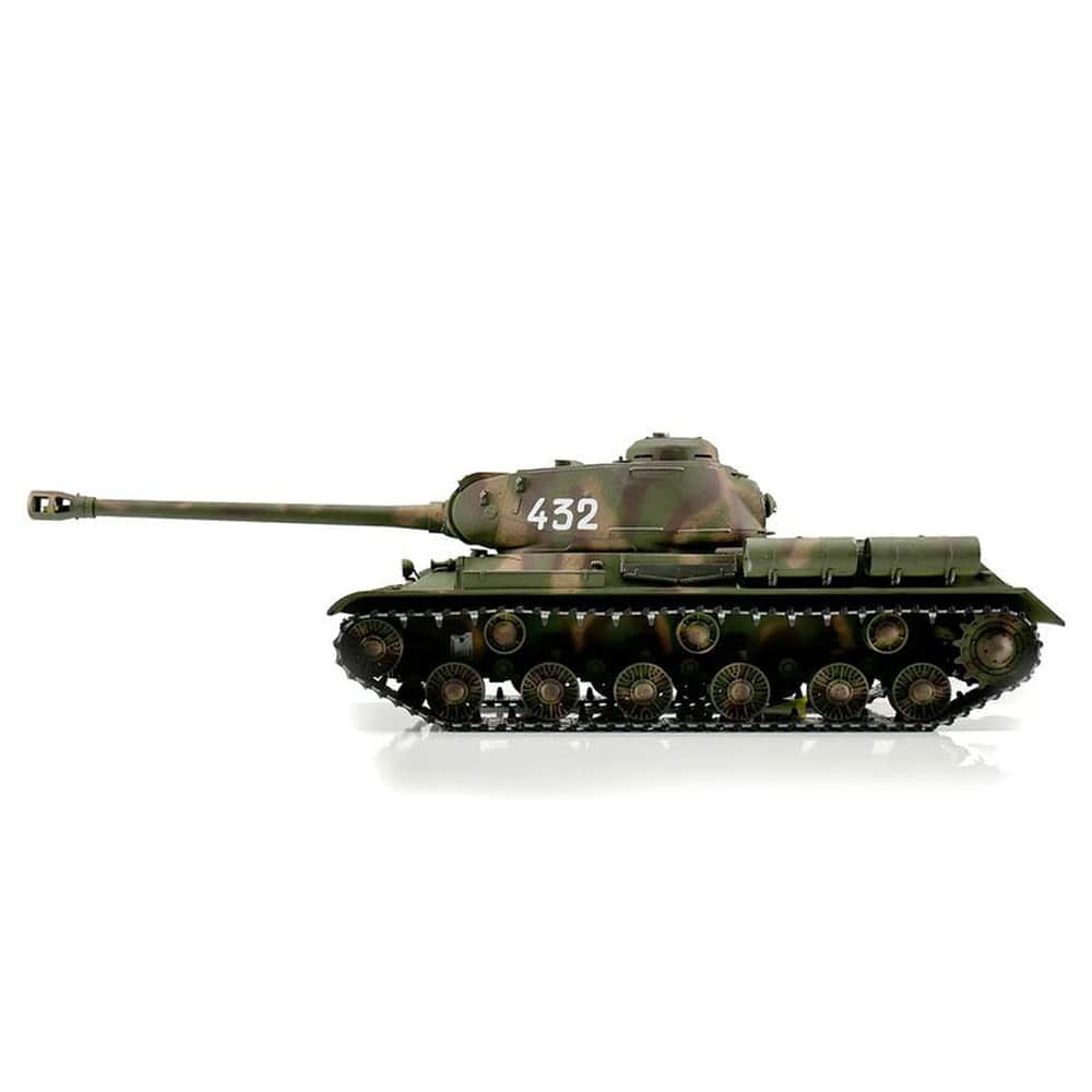 картинка Радиоуправляемый танк Taigen ИС-2 модель 1944 СССР 1:16 (лесной камуфляж, звук, дым V3) - AS3928-B-CAMO 