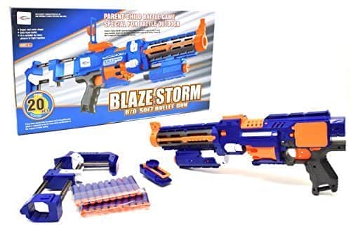 картинка Автомат "BlazeStorm" с мягкими пулями на батарейках + лазер - 7056 