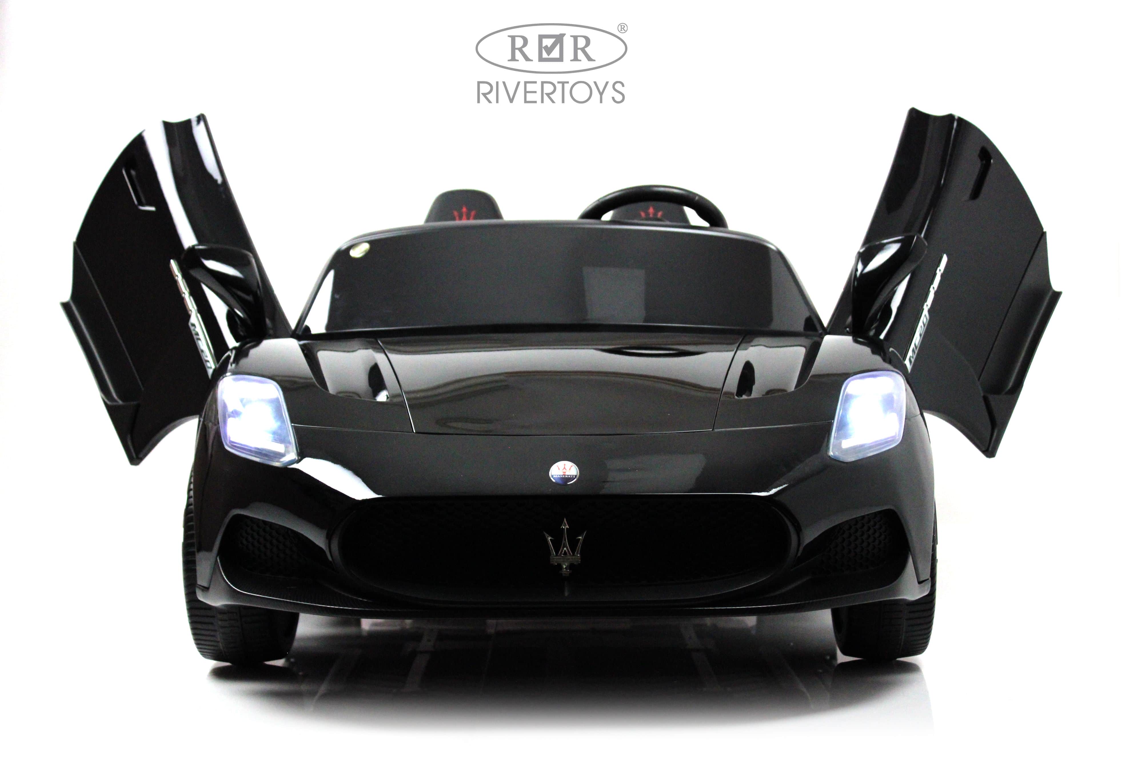 картинка Детский электромобиль Maserati MC20 (P111PP) черный глянец 