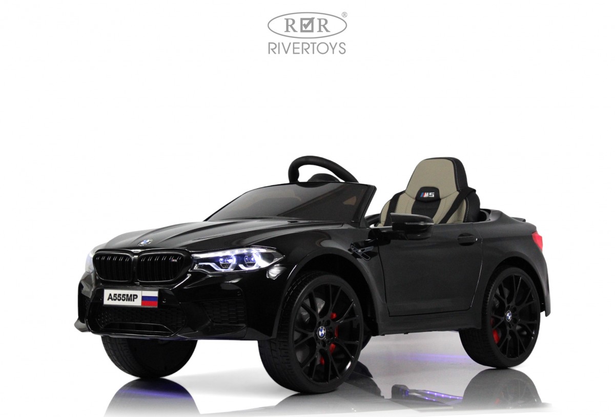 картинка Детский электромобиль BMW M5 Competition (A555MP) черный глянец 