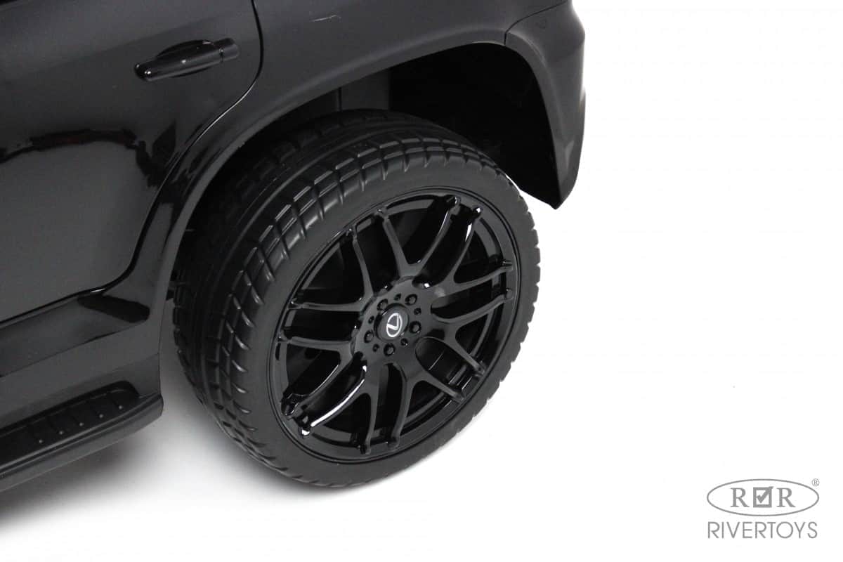картинка Детский электромобиль Lexus 570 (E555EE) черный глянец 