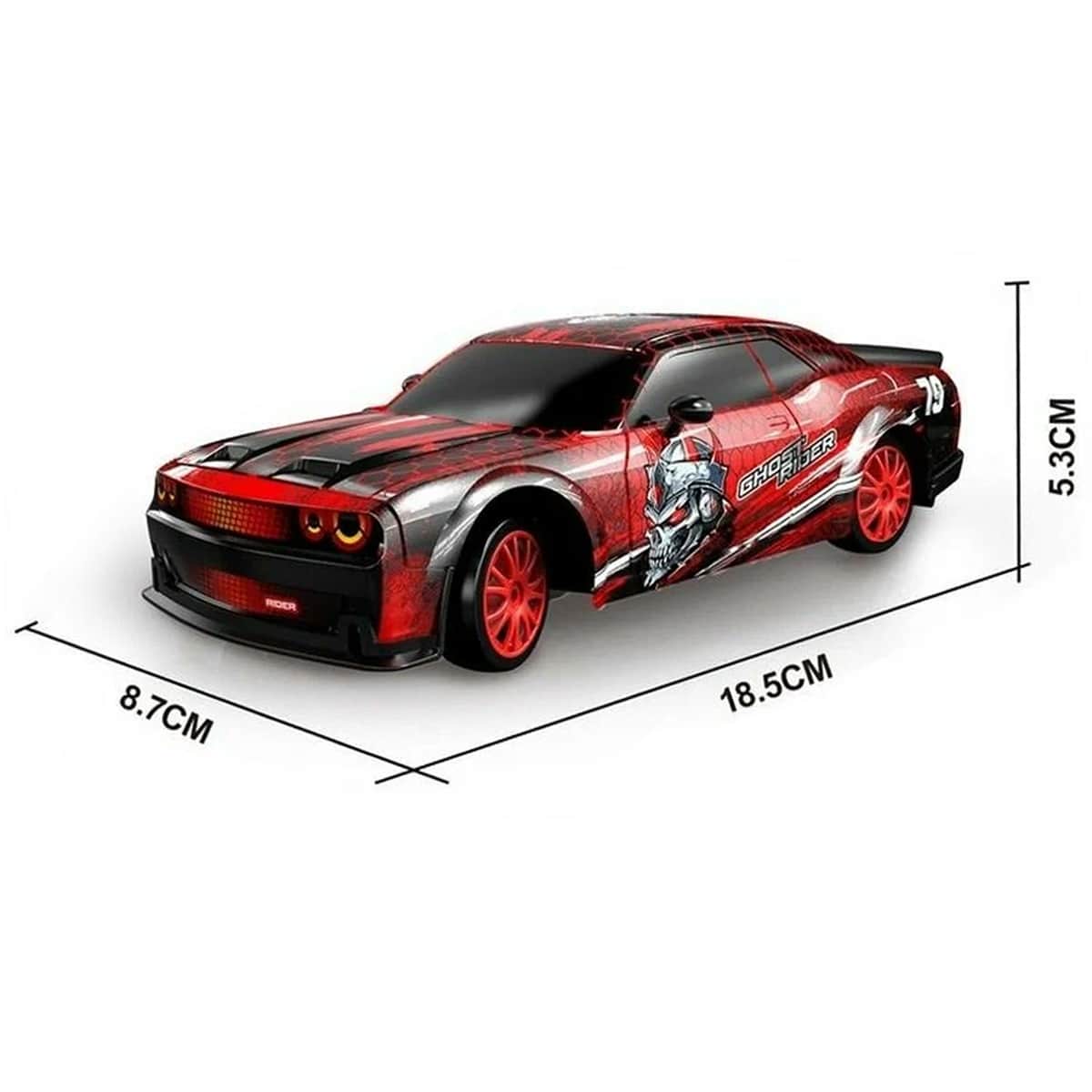 картинка Радиоуправляемая машина для дрифта Dodge (19 см, 15 км/ч, сменные колеса, фишки) - SC24A24 
