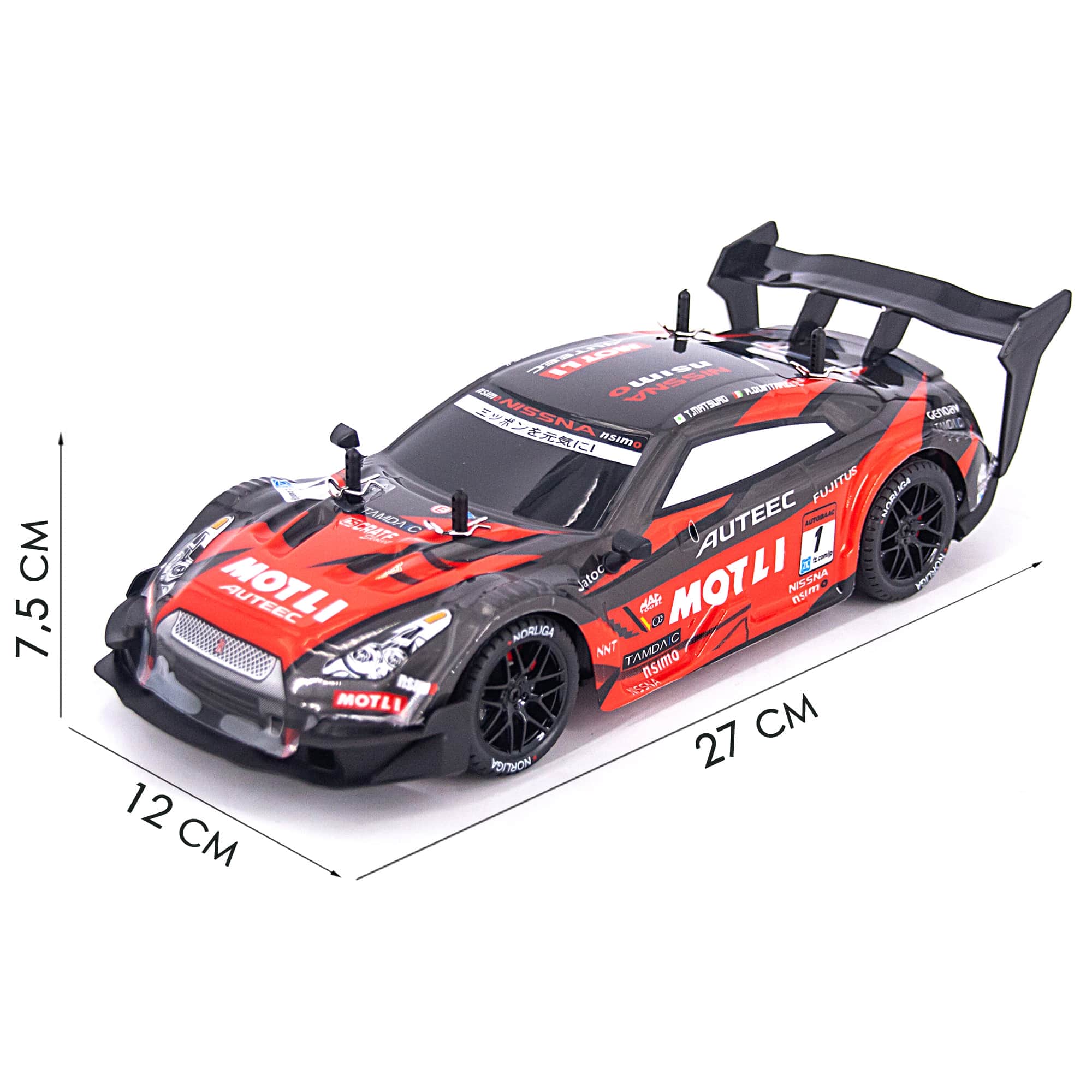 картинка Радиоуправляемая машина для дрифта Nissan GTR R35 4WD 1:14 - RC-18B 