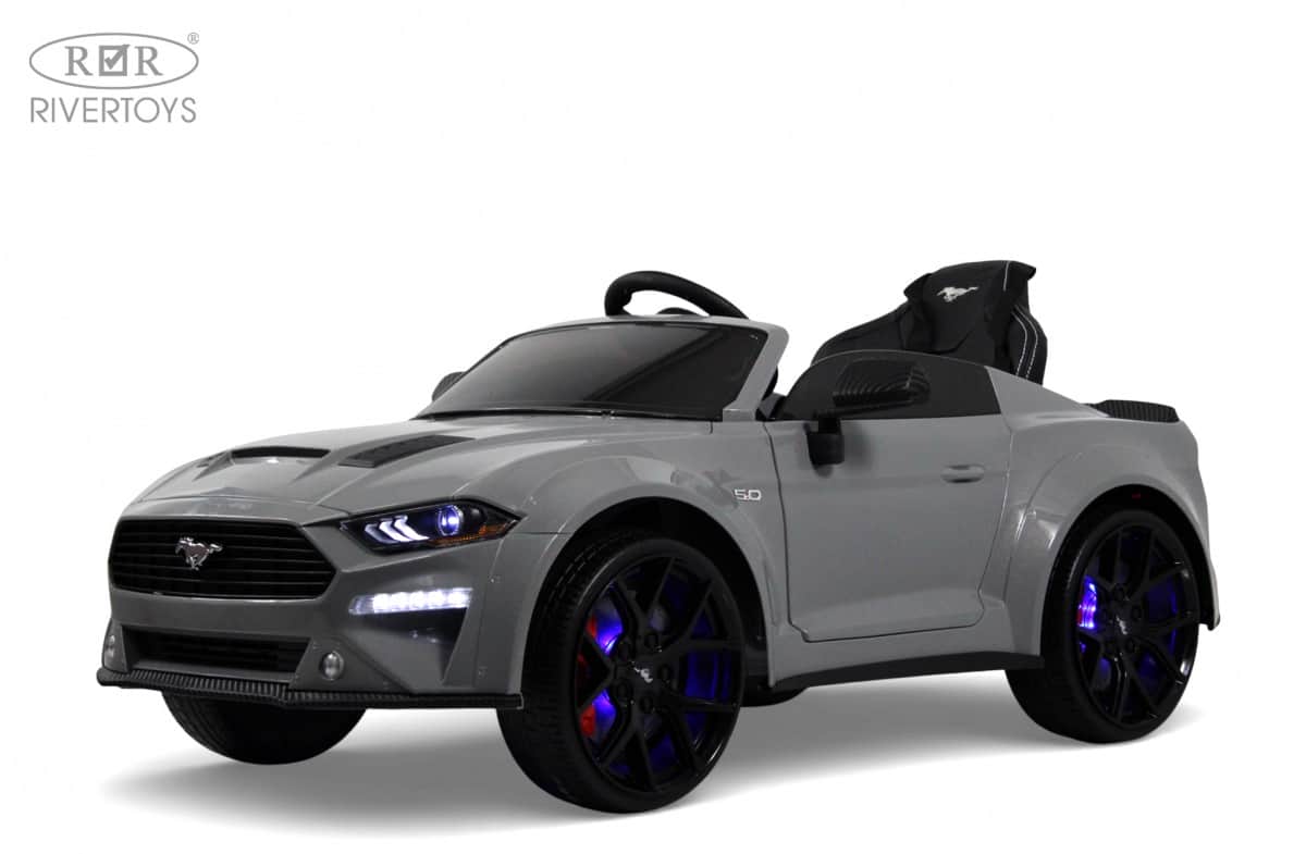 картинка Детский электромобиль Ford Mustang GT (A222MP) серый 