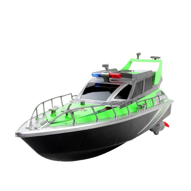 картинка Радиоуправляемый полицейский катер 1:20 2.4G - HT-2875B-GREEN 