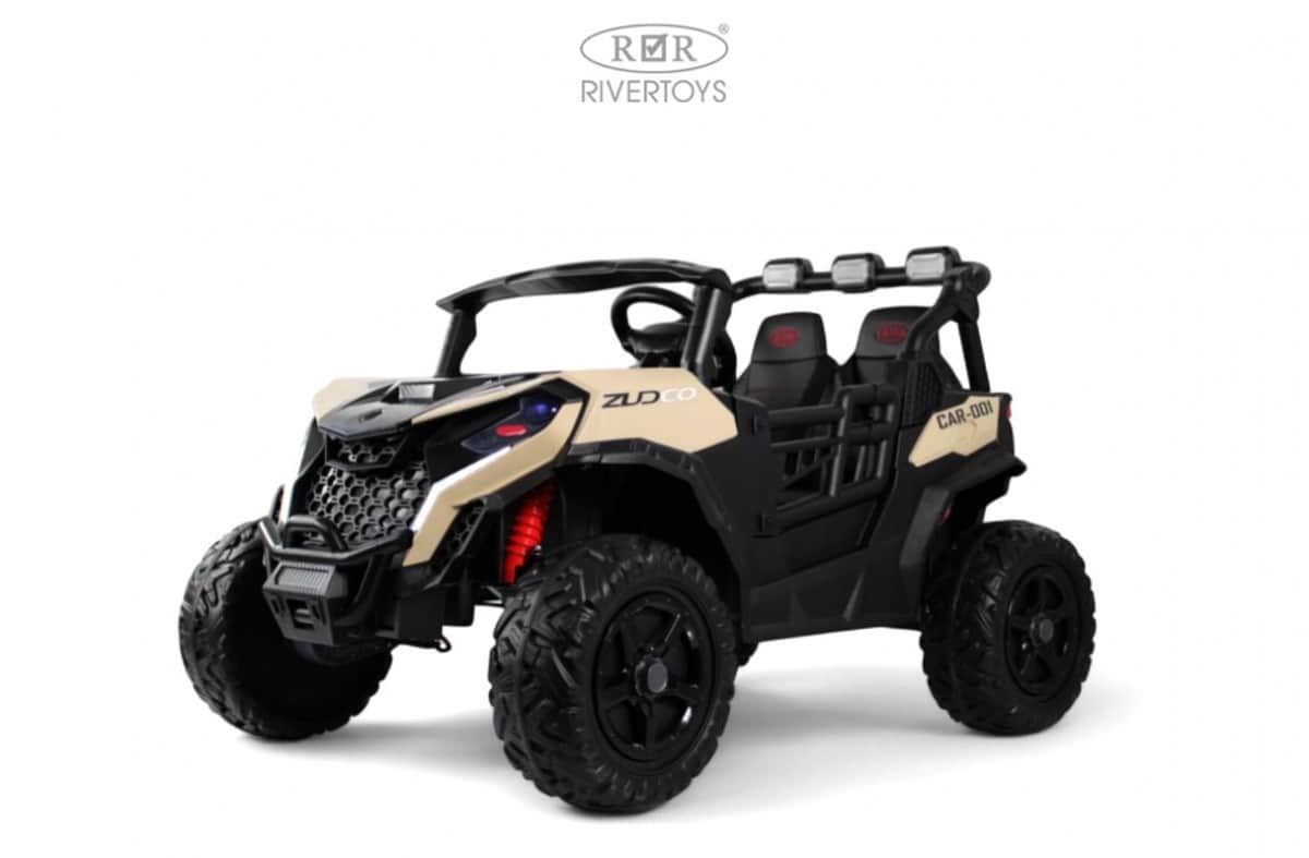 картинка Детский электромобиль K555KK 4WD 24V бежевый 
