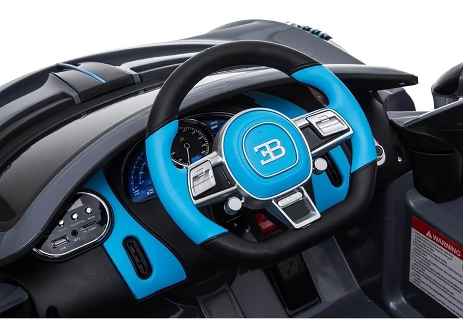 картинка Детский электромобиль Bugatti Divo (черный, 12V) - HL338 
