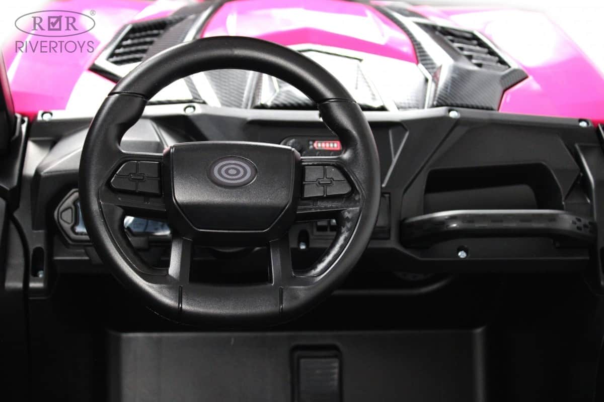 картинка Детский электромобиль K777KK LUX 4WD розовый 