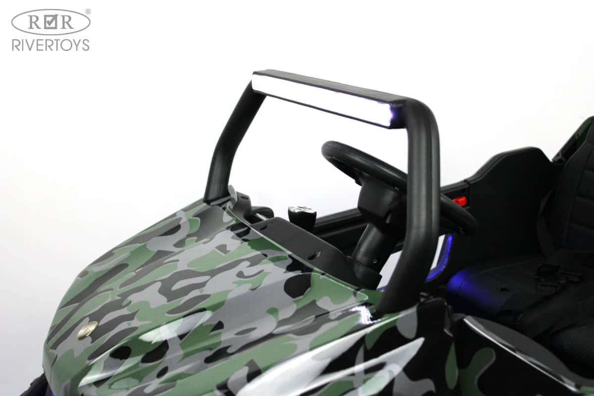 картинка Детский электромобиль T777TT 4WD зеленый камуфляж 