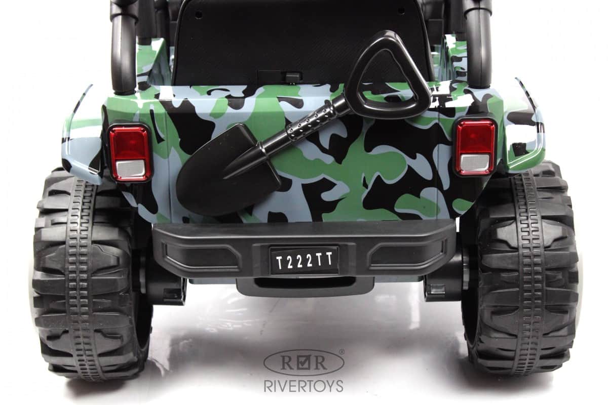 картинка Детский электромобиль T222TT 4WD камуфляж 