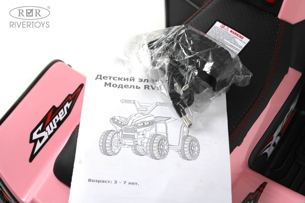 картинка Детский электроквадроцикл K004PX розовый 