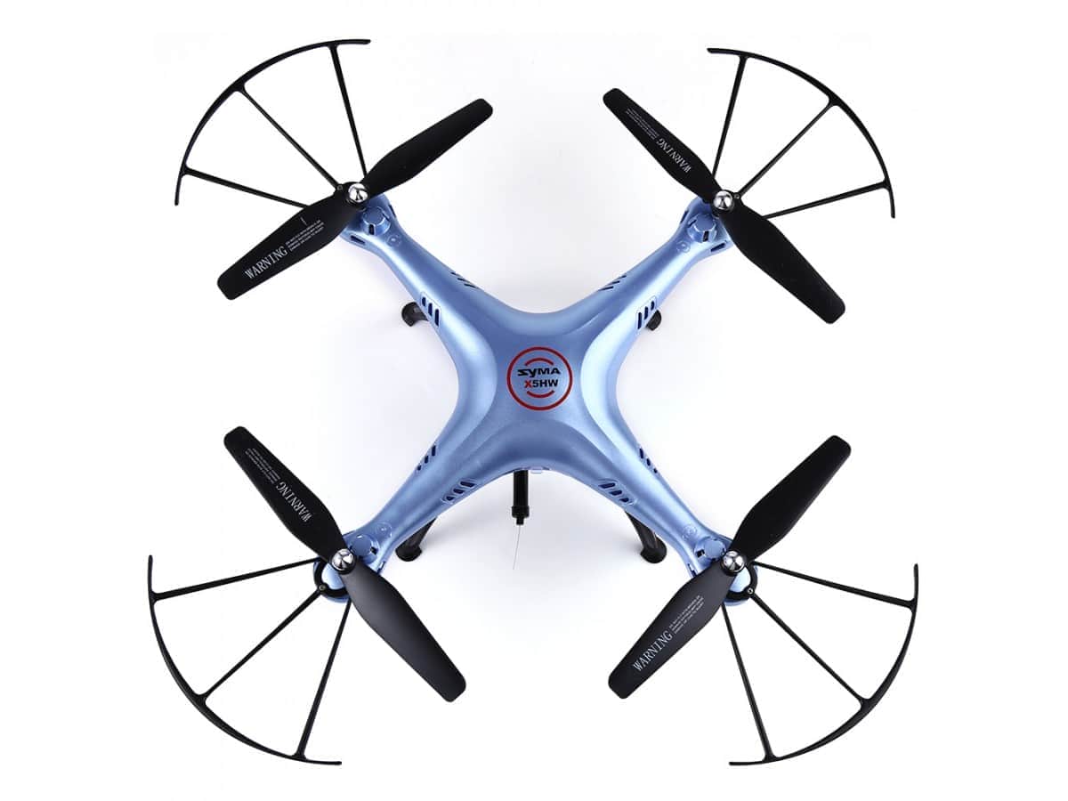 картинка Радиоуправляемый синий квадрокоптер Syma X5HW с барометром Wi-Fi FPV - X5HW-B 