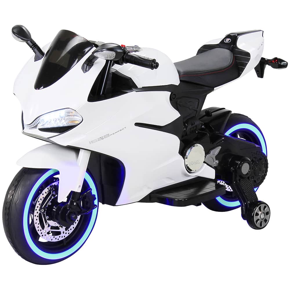 картинка Детский электромобиль - мотоцикл Ducati White - SX1628-G 
