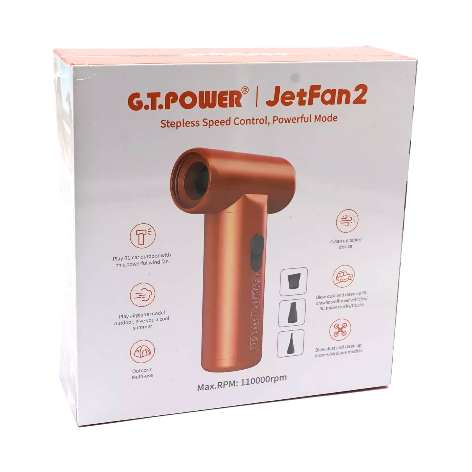 картинка Турбофен аккумуляторный G.T. Power JetFun2 - GTP-KK02-BLACK 