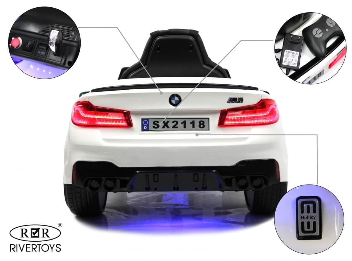 картинка Детский электромобиль BMW M5 Competition (A555MP) белый 