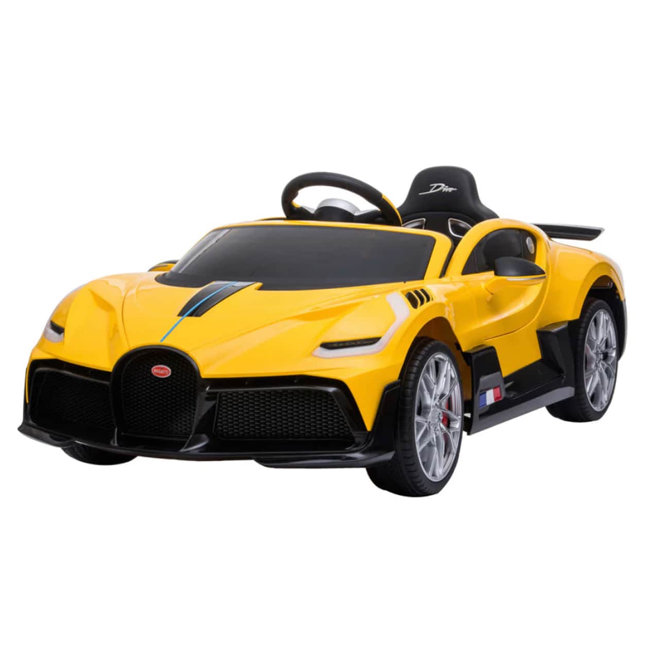 картинка Детский электромобиль Bugatti Divo (желтый лак, 12V) - HL338 