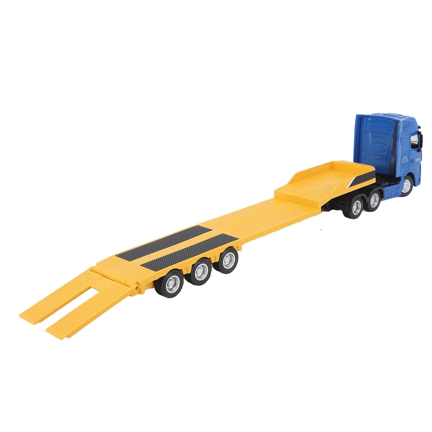 картинка Металлический грузовик трейлер HUI NA TOYS масштаб 1:50 - HN1730-YELLOW 