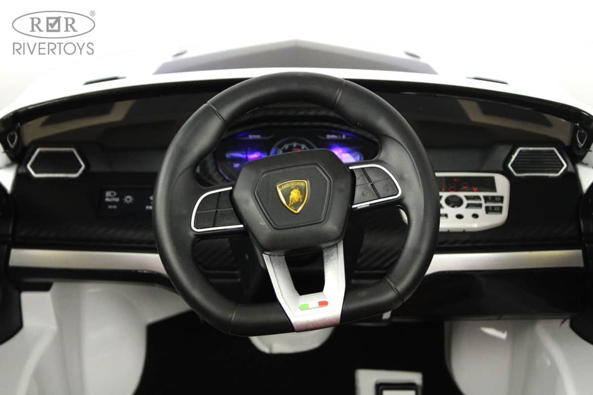 картинка Детский электромобиль Lamborghini Urus (E777EE) белый 