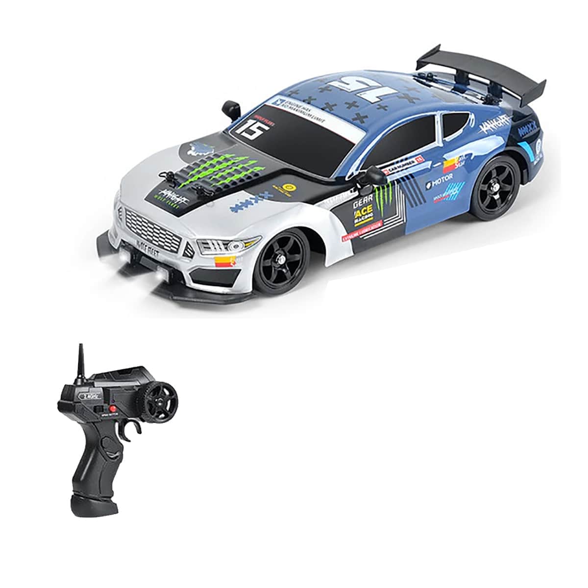 картинка Радиоуправляемая машина для дрифта HB Ford Mustang (4WD, свет, пар, акб, 1:16) - SC16A05-1 