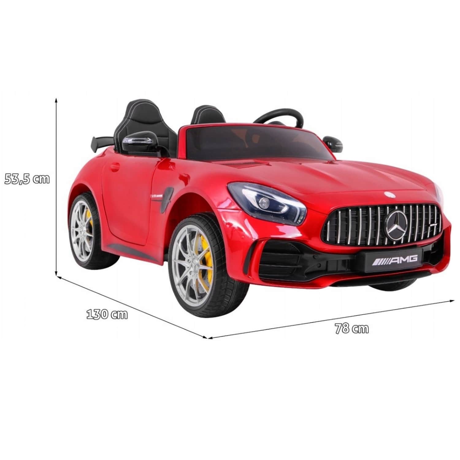 картинка Электромобиль Mercedes-Benz GT R (красный, 4WD, 12V) - HL289-RED 