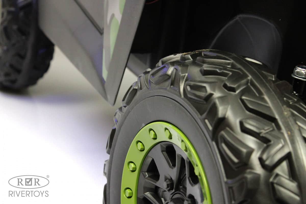 картинка Детский электромобиль T777TT 4WD зеленый камуфляж 