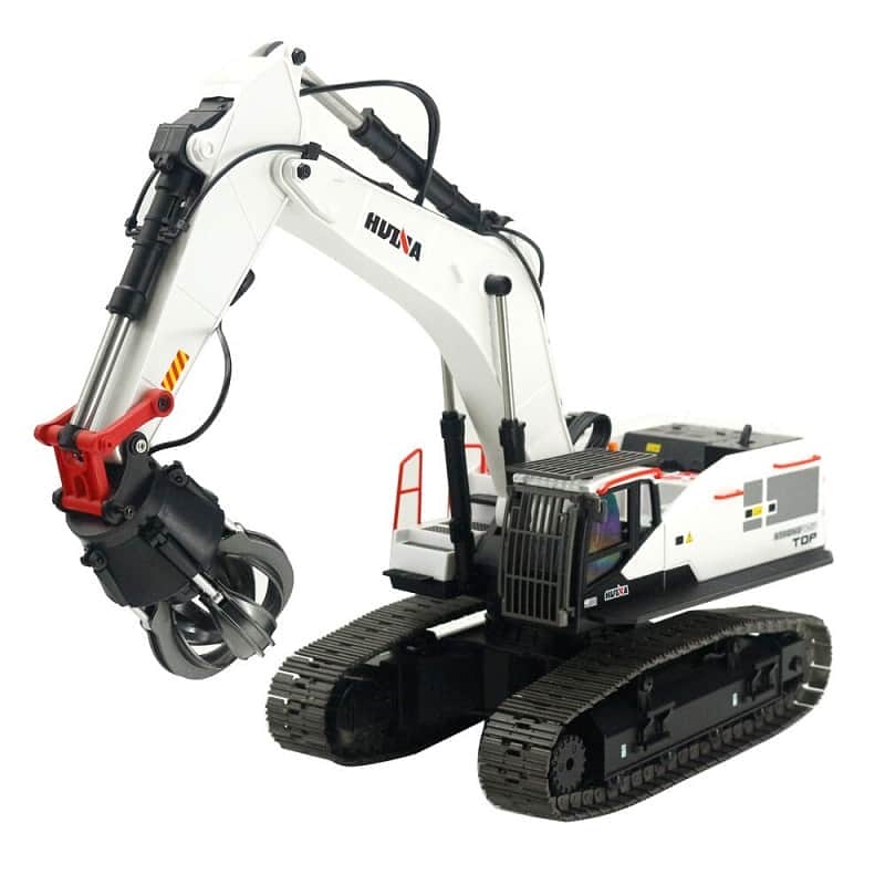 картинка Радиоуправляемый экскаватор белый HUI NA TOYS масштаб 1:14 2.4G - HN1594-WHITE 