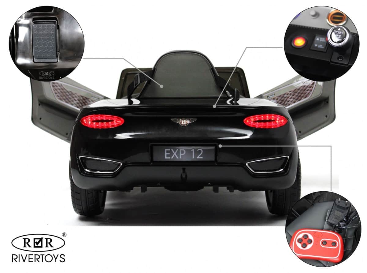 картинка Детский электромобиль Bentley EXP12 (JE1166) черный 