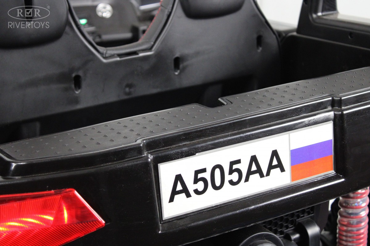 картинка Детский электромобиль A505AA-LUX черный карбон 