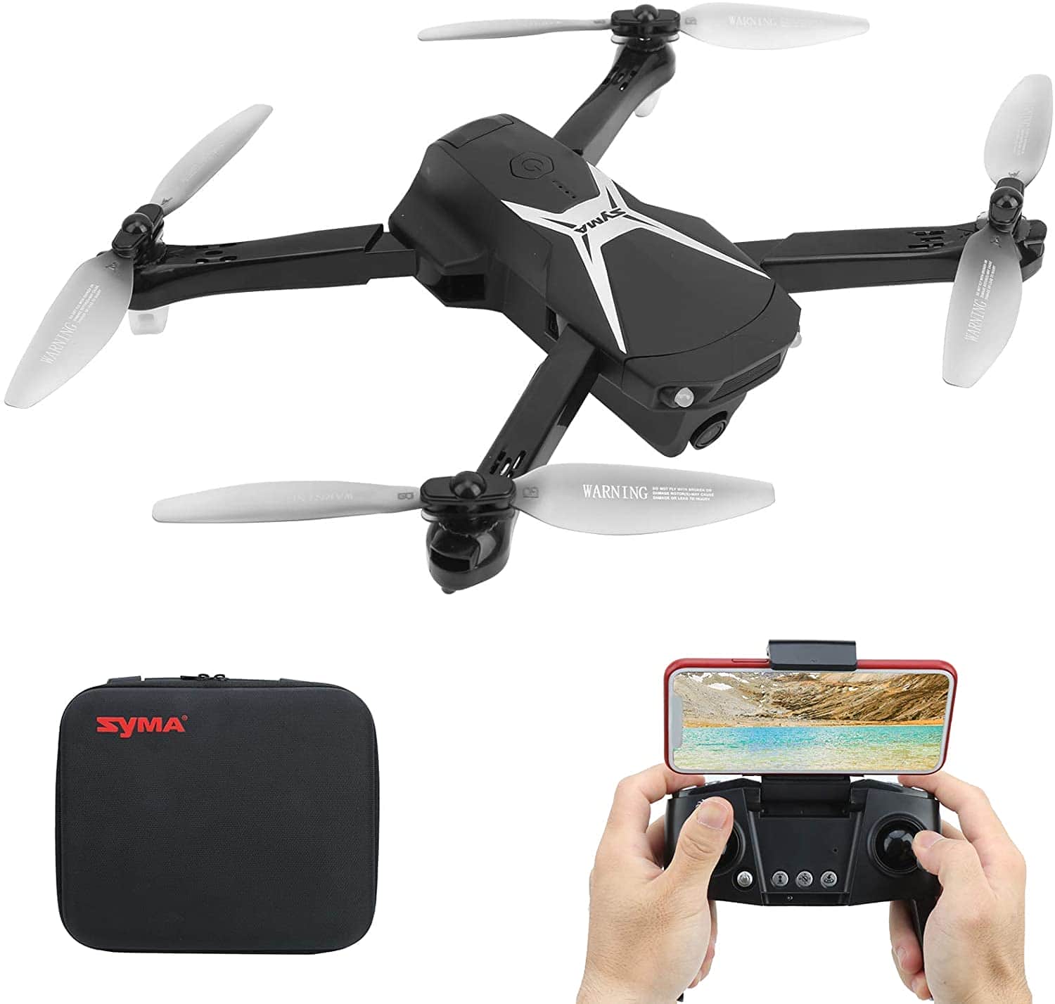 картинка Квадрокоптер Syma Z6 с камерой 4K FPV, GPS 2.4G с сумкой - SYMA-Z6-BAG 