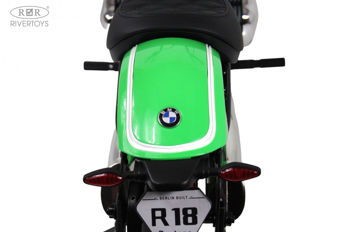 картинка Детский электромотоцикл BMW R18 (A777AA-NEW) зеленый 