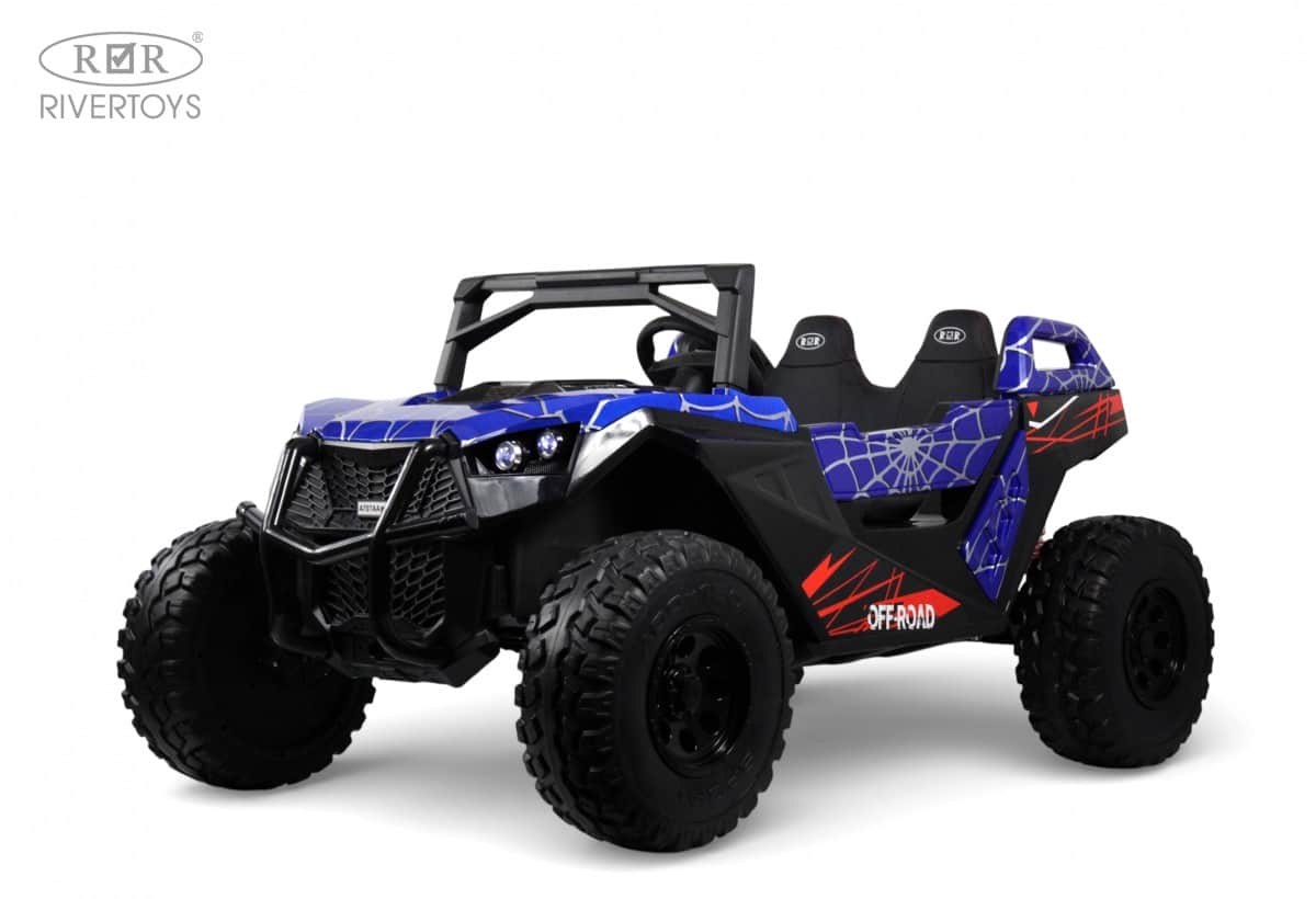 картинка Детский электромобиль A707AA LUX NEW 4WD синий Spider 