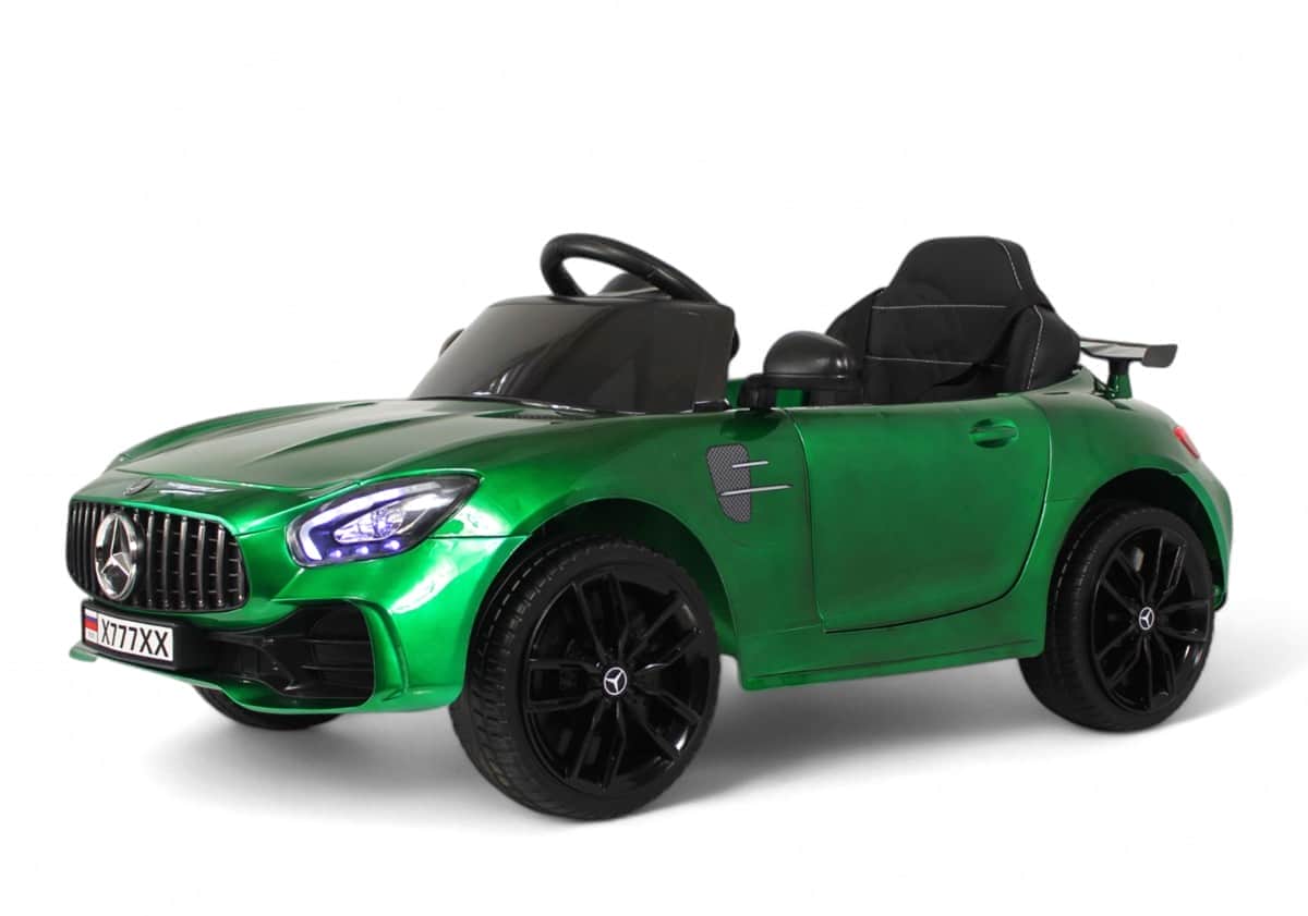 картинка Детский электромобиль Mercedes-Benz AMG GT X777XX зеленый глянец 