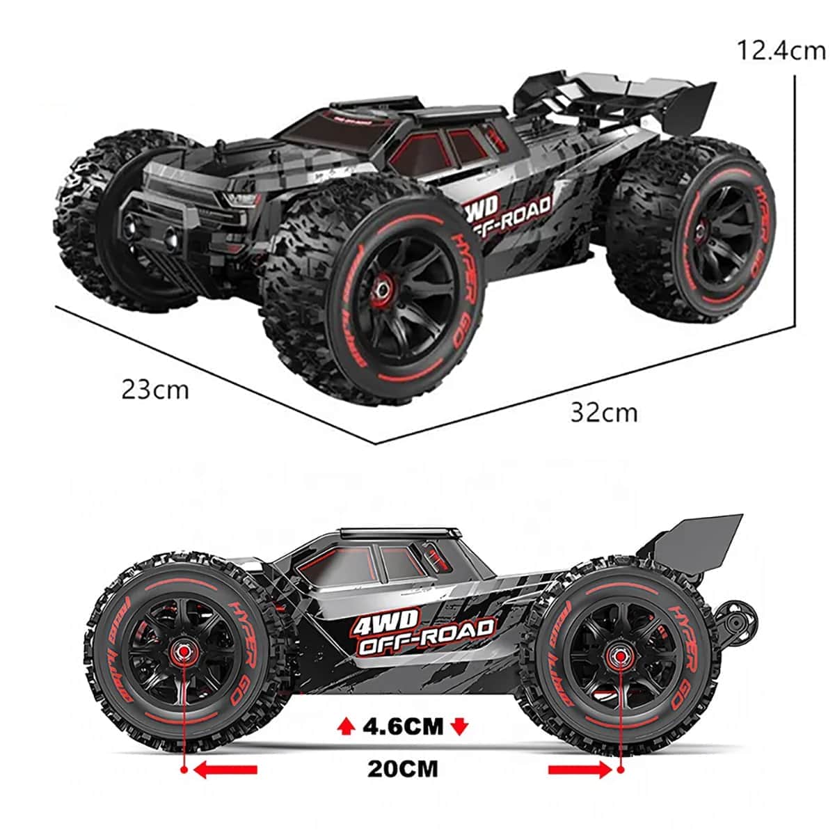 картинка Радиоуправляемый внедорожник MJX Hyper Go 4WD Brushless Truggy 1:14 - MJX-14210 