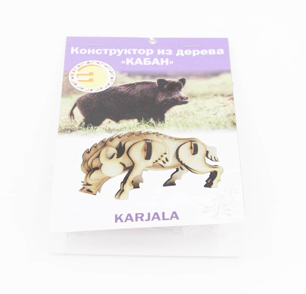 картинка Конструктор-3D пазл "Кабан" - K12D 