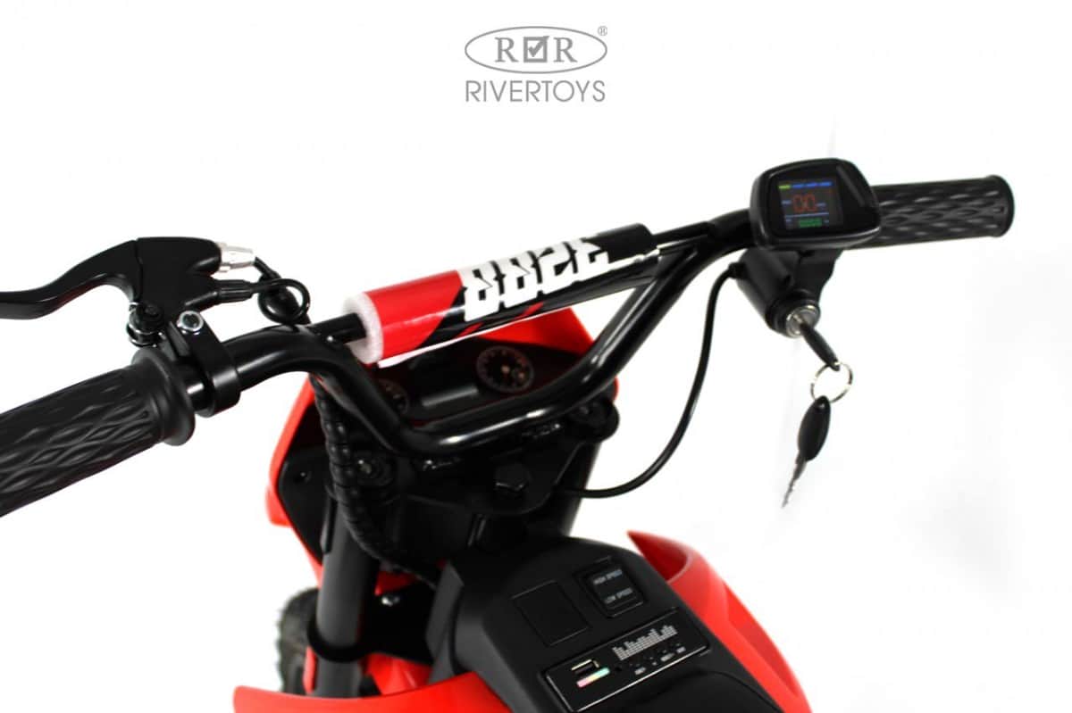 картинка Детский электромотоцикл E777KX красный 
