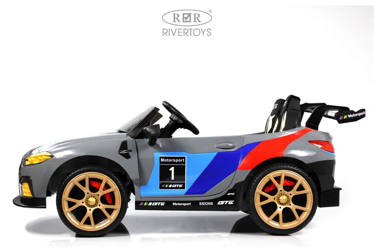 картинка Детский электромобиль F555FF серый глянец 