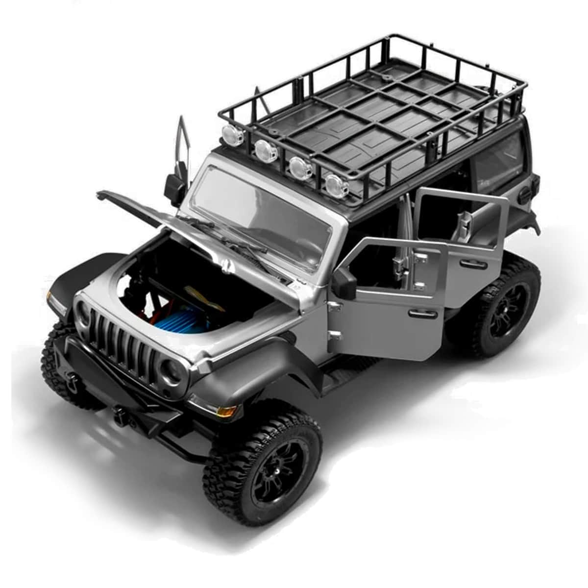 картинка Радиоуправляемый внедорожник Wrangler 4WD 1:12 - MN-128-SILVER 