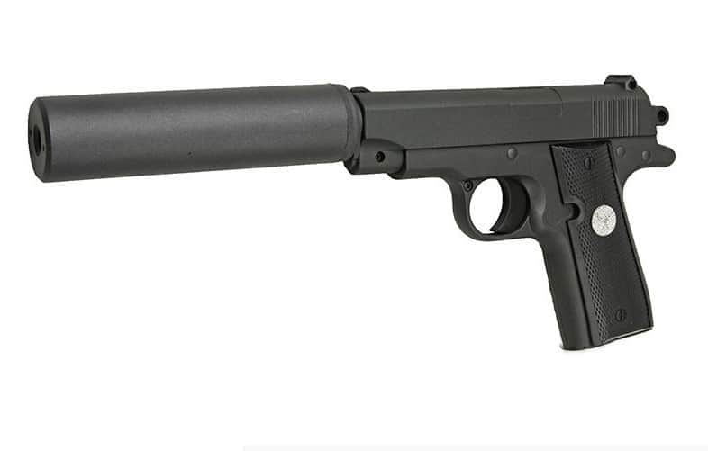 картинка Пистолет металлический Colt Commander (пневматика, 27,5 см) - G.2A 