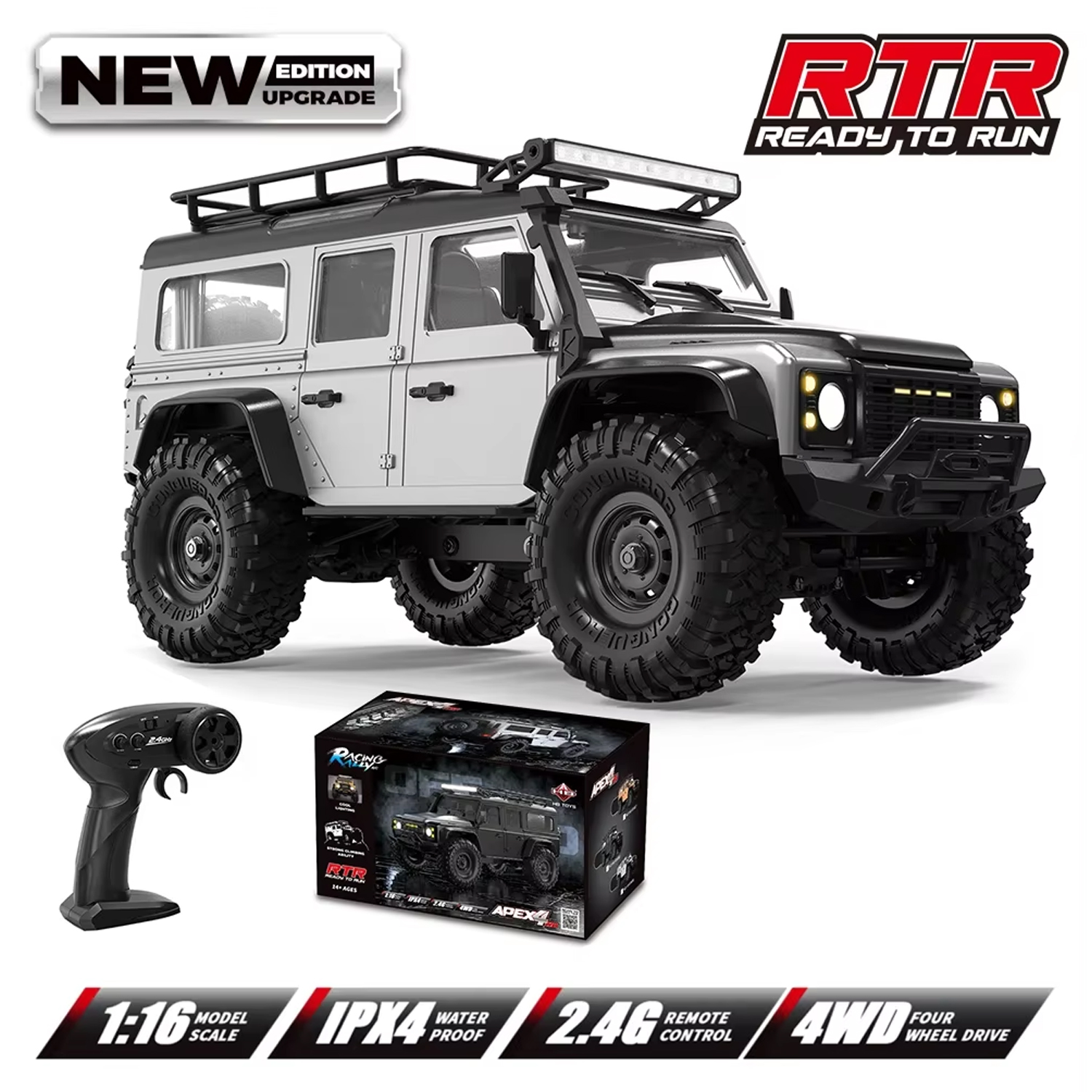картинка Радиоуправляемый краулер HB Defender (32 см, 4WD, 1:16) - HB-R1609 