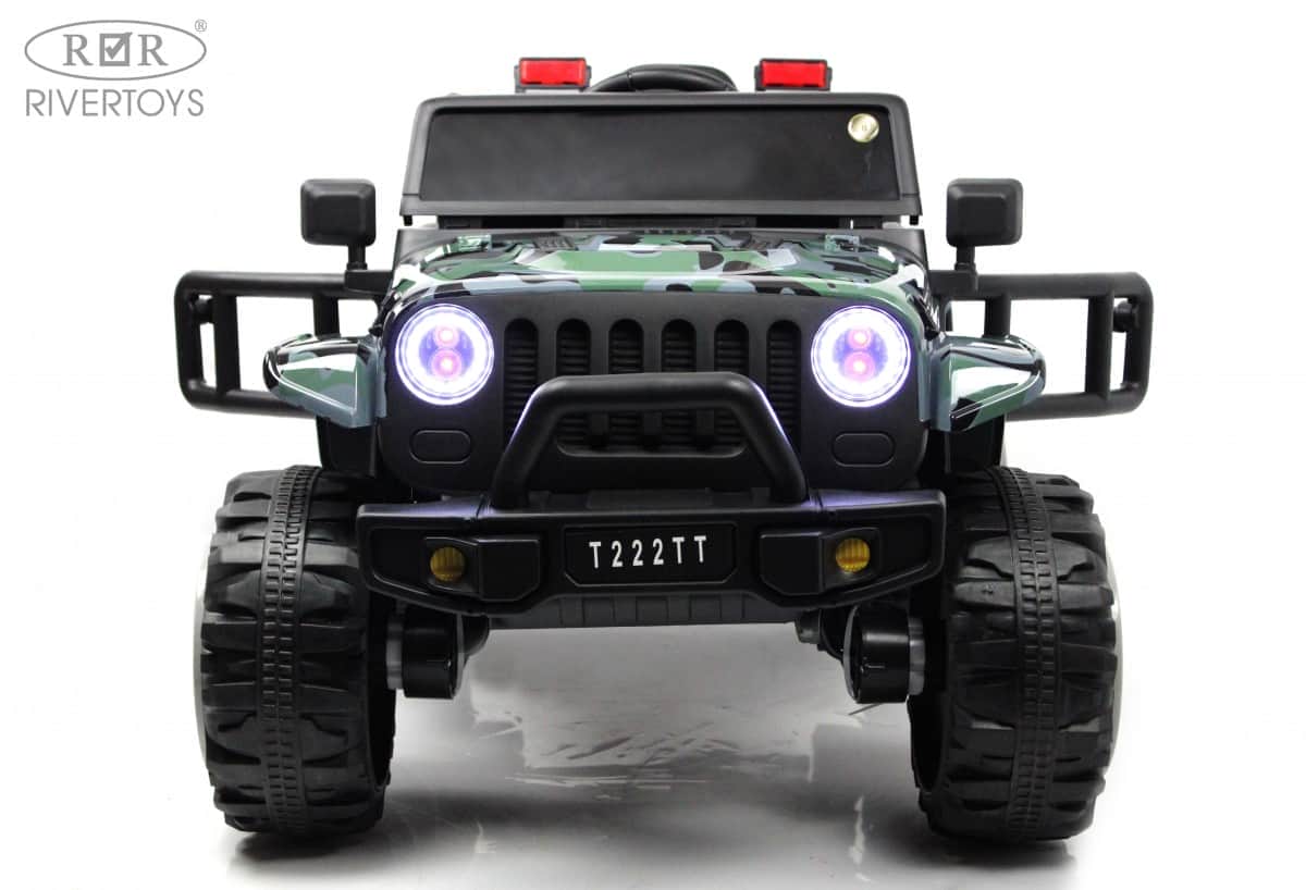 картинка Детский электромобиль T222TT 4WD камуфляж 