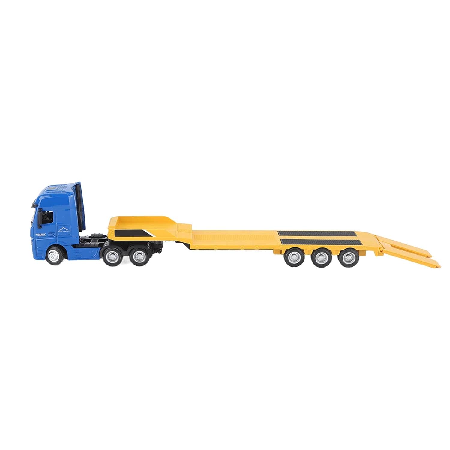картинка Металлический грузовик трейлер HUI NA TOYS масштаб 1:50 - HN1730-YELLOW 