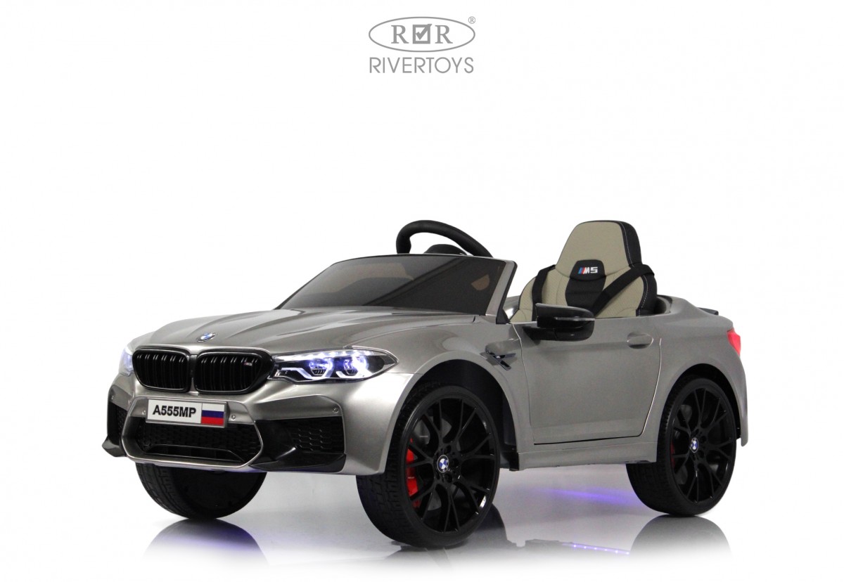 картинка Детский электромобиль BMW M5 Competition (A555MP) серый глянец 