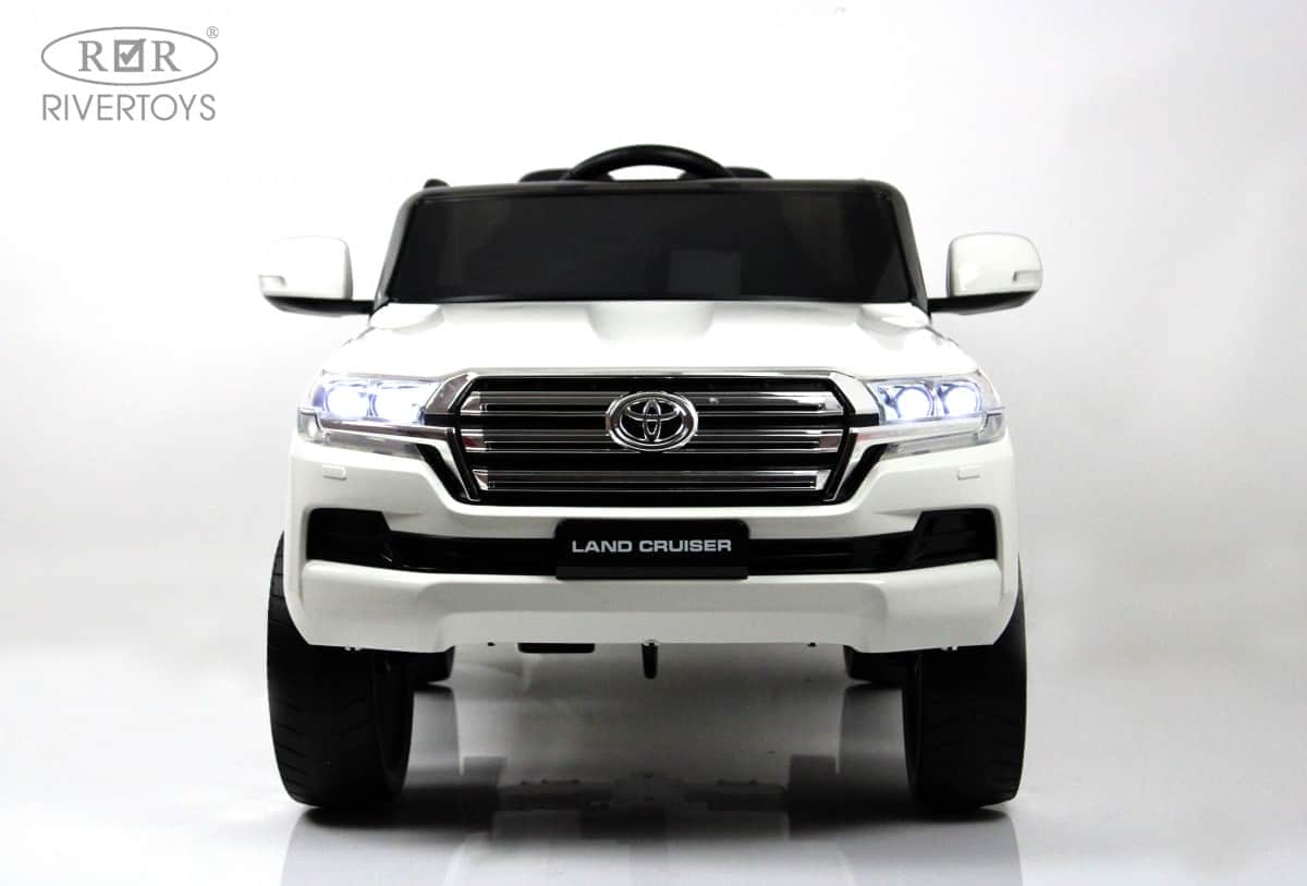 картинка Детский электромобиль Toyota Land Cruiser 200 (JJ2022) белый 