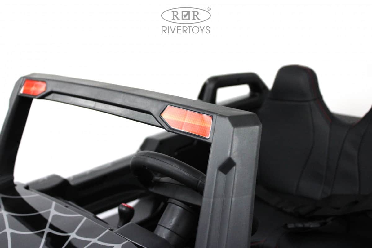 картинка Детский электромобиль A707AA LUX 4WD черный Spider 