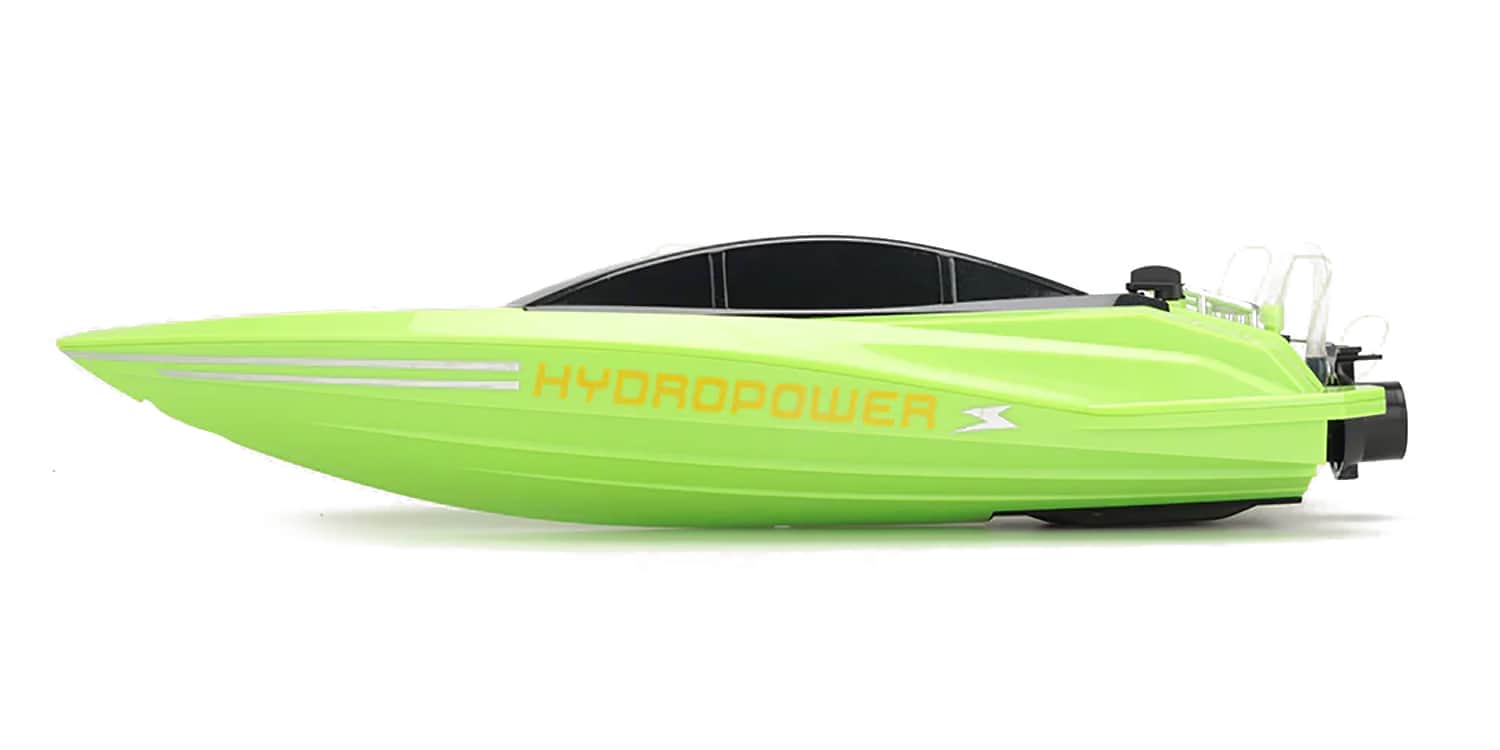 картинка Радиоуправляемый катер с водяной помпой Green HydroJet (25 км/ч, 42 см) - HC807-GREEN 