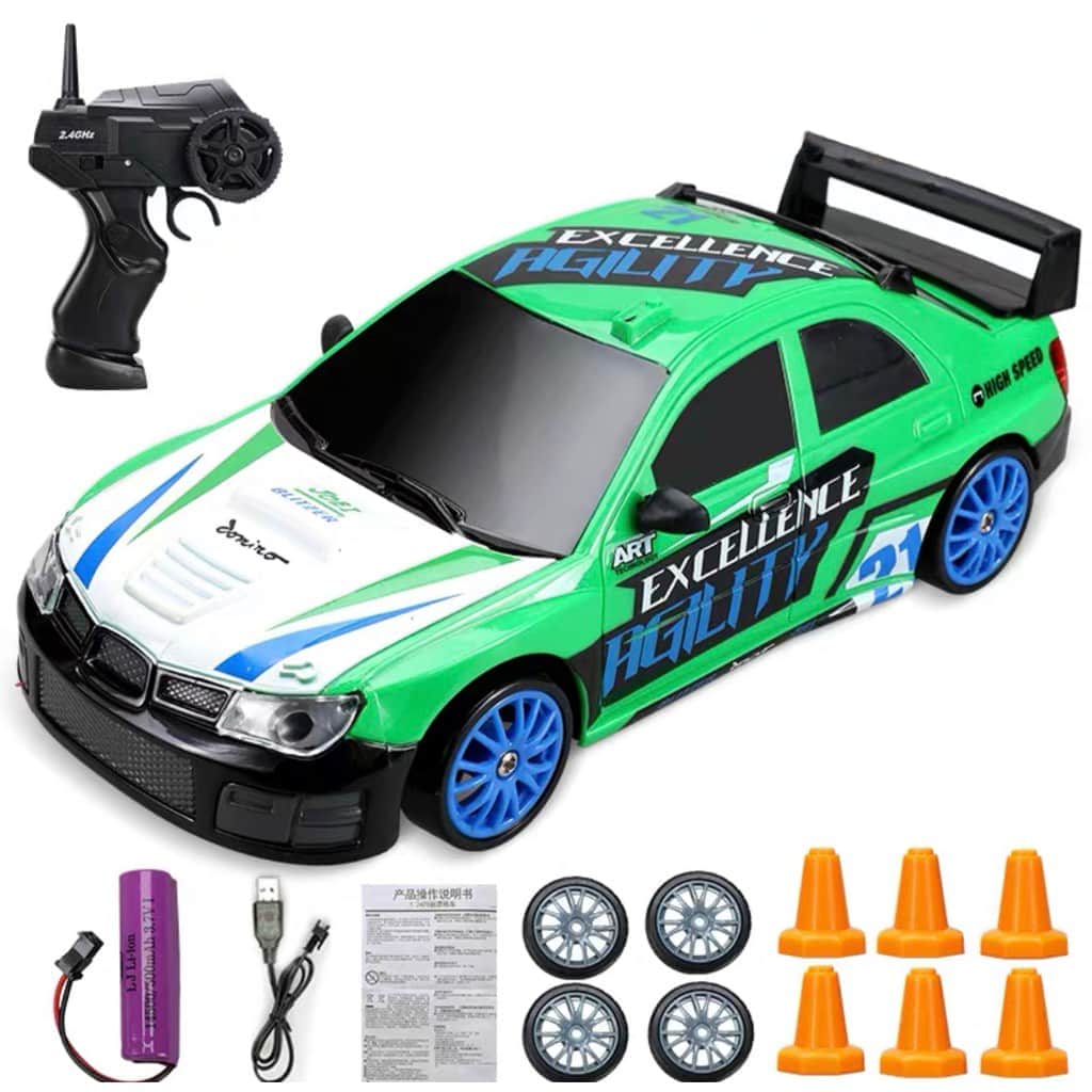 картинка Радиоуправляемая машина для дрифта Subaru Impreza WRX (сменные колеса, фишки) - SC24A12 